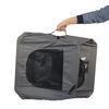 Large Grey Soft Sided Portable Dog Crate Lightweight Travel Collapsible