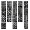 FOCCTS 353 Patterns Temporary Tattoo Stencils 18 Sheets Reusable Tattoo Stickers Removable Body Art Stencil Templates for Women Kids Teenager