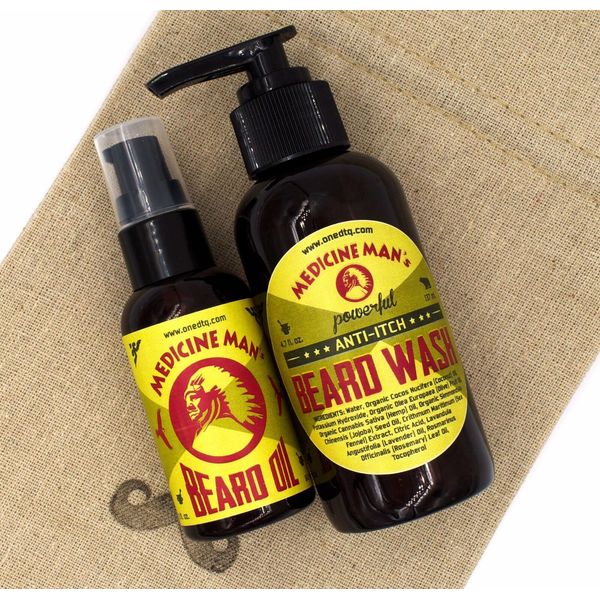 Medicine Man's Anti-Itch Beard Care Kit: Beard Wash and Beard Oil