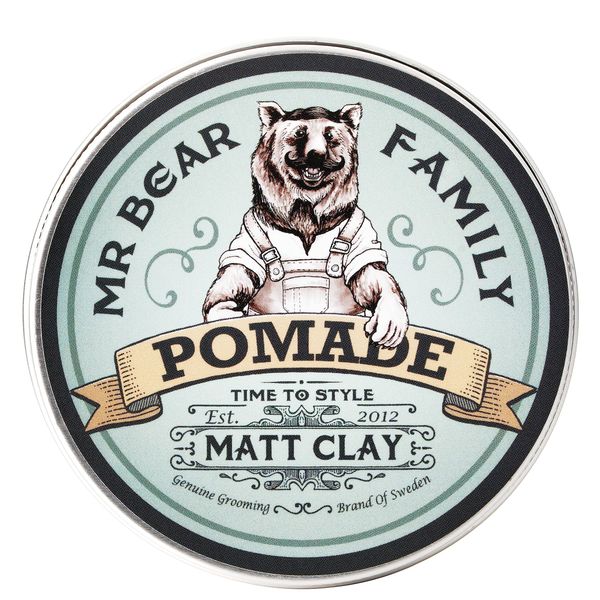 Matte Hair Pomade for Men – Medium Hold Water Based Mens Hair Styling Pomade Contains Volumising Kaolin Clay + Bentonite Clay – Non Greasy Texturising Matt Pomade for Effective Frizz Control 100ml