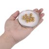 sourcing map 12pcs 10mm Precision Solid Brass Bearing Balls for Bearings Valves Decoration