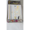 2Moda Metallic Temporary Tattoos 5 Different sheets New in package 5 sheet set