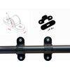 50 x 20MM Black Plastic Pvc Conduit Saddles