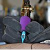 VideoPUP Tattoo Grip Cover Wrap,12PCS Disposable Cohesive Tattoo Grip Cover Elastic Bandage Handle Grip Tube for Tattoo Machine Tattoo Grip Accessories( Phosphor Pink+Purple)
