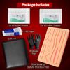 Durable Silicon Suture Practice kit - Skin Suture Pad for Veterinary Students and Nurses