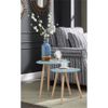 Pemberly Row Modern Nesting End Tables in Mint Green Wood Finish