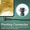BoxWave Cable Compatible with BLU Aria Pod+ - MagnetoSnap AllCharge Cable, Magnet Charging Cable USB Type-C Micro USB - Jet Black
