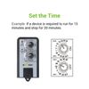 BN-LINK Mechanical Timer Repeatable W/ Light Sensor 24H ON OFF For Hydroponics