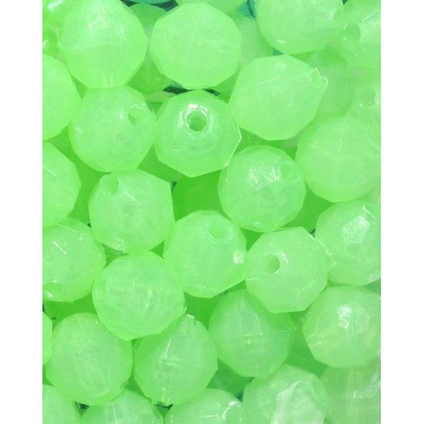 Catch All Tackle Luminous Green Glow Fishing Beads 5/16" 100 Pieces