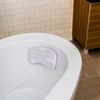 Splash Home Gel-B Non Slip Bath Pillow Luxurious Cushion Spa for Bathtub, Hot Tub, Jacuzzi, 11" x 2" x 7", Clear