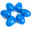 24 EMPTY BLUE PLASTIC EASTER VENDING EGGS 2.25 INCH, BEST PRICE, FASTEST SHIP!!
