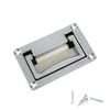 Boat Deck Hatch Handle Silver Recessed Pull Handles Toolbox Flush Pull Handle for Deck Hatch and Home Furniture