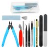 TOVOT 16PCS Model Tools Hobby Building Tools Craft Set Modeler Basic Building Kit for Gundam Model Assembling Building and Repairing