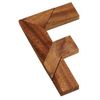 F Puzzle Wooden Brain Teaser