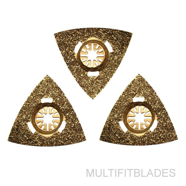 3 x Triangular Carbide Oscillating Rasps Fits Older Craftsman Multi-Tool Machine