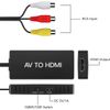 RCA to HDMI Converter, Analog Composite to HDMI Adapter Compatible VCR,DVD,VHS