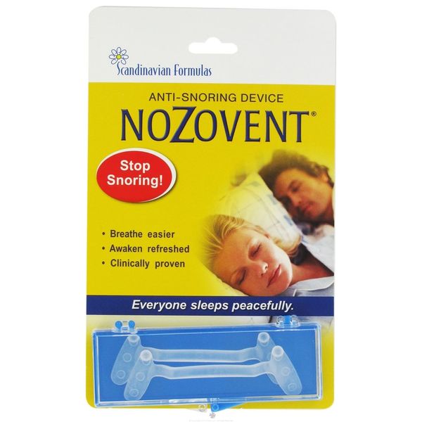 Scandinavian Formulas: Nozovent Anti-Snoring Device, 2 ct