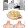 POPCHOSE Body Exfoliator Dry Brush, Dry Brushing Exfoliating Body Brush for Dry Skin, Cellulite and Lymphatic Drainage, Blood Circulation Improvement with Natural Bristles Massage Nodules