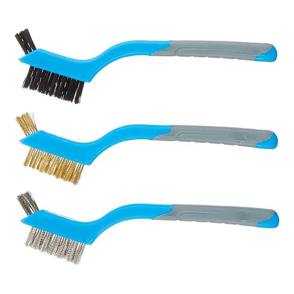 Silverline Mini Wire Brush Set 3pce 175mm (617623)