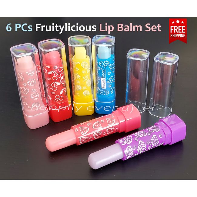 Beauty Treats Fruitylicious Lip Balm Set - All 6 PCs! US SELLER & FREE SHIPPING!