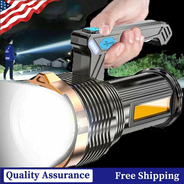 Powerful 900000LM LED Flashlight Rechargeable 8 Mode Hiking Light Tactical Torch