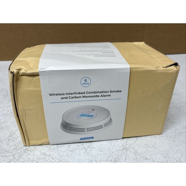 6-PACK AEGISLINK Wireless Interlinked Combination Smoke Carbon Monoxide Alarm