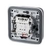 legrand 191510 Plexo Recessed Switch, Grey