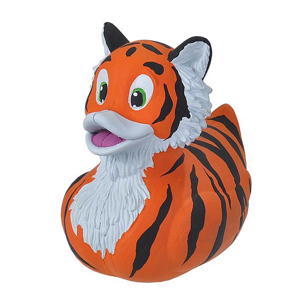 Wild Republic Rubber Ducks, Bath Toys, Kids Gifts, Pool Toys, Water Toys, Tiger, 4"