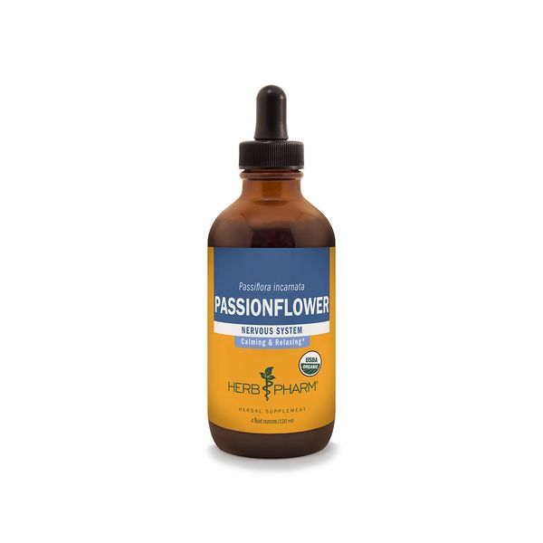 Herb Pharm Certified Organic Passionflower Liquid Extract - 4 Fl Oz