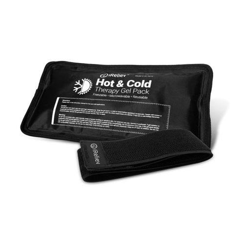 Ice Pack for Hot & Cold Therapy Gel Pack - Hot & Cold Relief, Reusable, Freezable & Microwaveable, Pain & Muscle Soreness, Arm, Leg, Knee, Shoulder, Back Pain Relief, Compression Pack & Strap