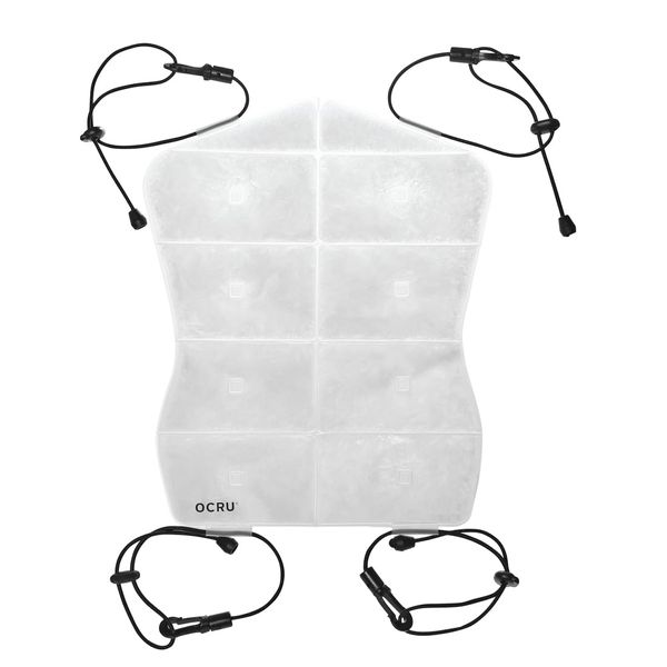 OCRU PCM ICE BACK Ice Bag Backpack PCM Pad (White, 24 Degree)