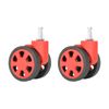 Kobeleen Durable Replacement Luggage Wheels, 2 Inch Polyurethane, Quiet Operation, Multi-Surface Versatility, 2 Pack Swivel Casters
