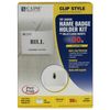 C-Line Name Badge Kits, Top Load, 4 X 3, Clear, 50/box