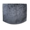Chenille Soft Touch Single Chair Back in Charcoal Grey