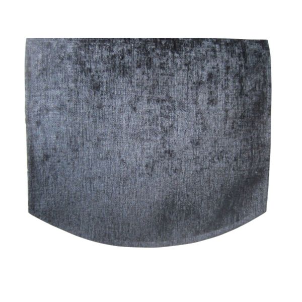 Chenille Soft Touch Single Chair Back in Charcoal Grey