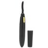 Electric Heated Eyelash Curler Portable Long Lasting Lash Curler for Women Natural Eyelash Curling Tool Battery Powered(Black)
