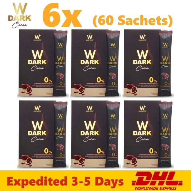 6x W Dark Cocoa Wink White Choco Instant Powder Drink Weight Control Management