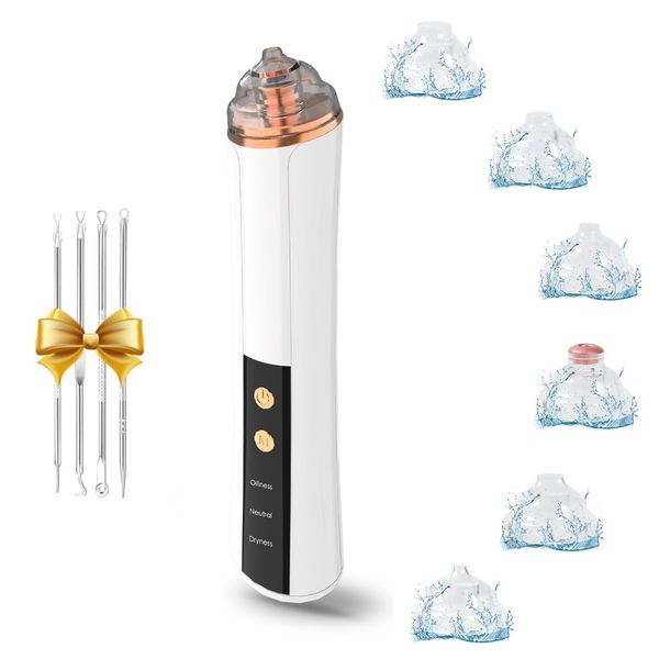 Blackhead Remover Pore VacuumFacial Pore Cleaner-6 Suction Power3 Adjustable ...
