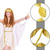 3 Pieces Roman Head Wreath Gold Leaf Crown Headpieces Roman Leaf Headdress for Cosplay Role Playing Masquerade Accessories