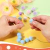 Sourcing Map 10Pcs Multicolor Velvet Beads, 16mm Round Flocking Craft Beads for DIY Projects