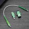 VGOL LC/APC-SC/APC Fiber Patch Cable - Singlemode Simplex Jumper with Adapters and Couplers 20cm