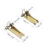 PATIKIL Hook Safety Latch Kit 2 Size Clevis Hook for Trailers 4 Pack Go Gold Tone