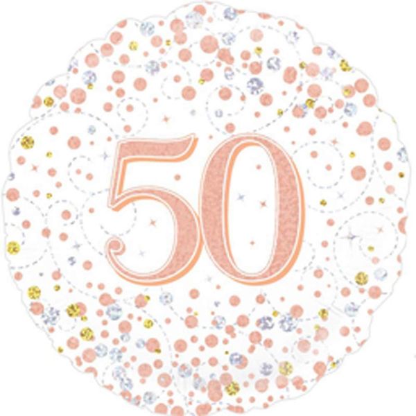 Sparkling Rose Gold Bday 18"