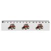 'Red Tractor' 15cm (6 Inch) White Plastic Ruler (RL00048886)