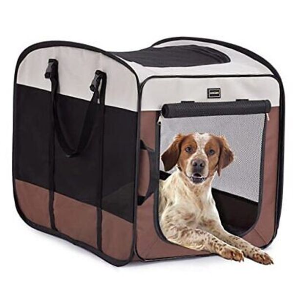 Dog Kennels and Crates for Medium Dogs, Portable Pop 32.0"L x 21.0"W x 26.0"H