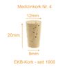 EKB-Kork Pointed Cork No. 4 20 x 12 / 9 mm