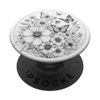 Black & Cream Butterfly Botanical Wildflower Pattern PopSockets Swappable PopGrip