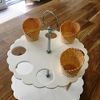 Ice Cream Cone Stand by Super Cool Creation, White - 4 Hole