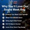Innovative Scuba Concepts Dive Flag Mask Bag - Black, 7"x5"x3.5"