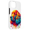 Dripping Paint Art Irish Water Spaniel Case for iPhone 14
